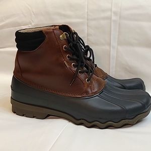 Mens Sperry Leather Waterproof Duck Boots size 11